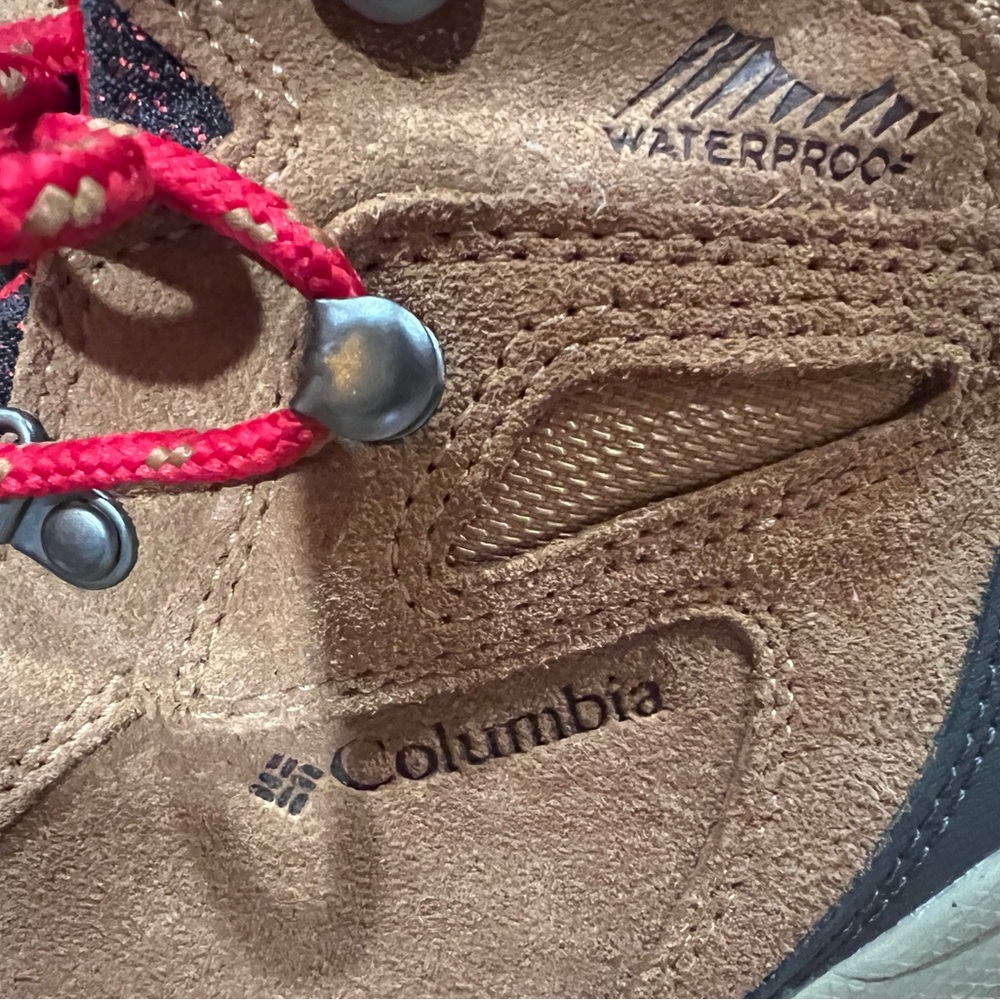 Columbia Brown and Red Women's Hiking Boots - Picture 6 of 7